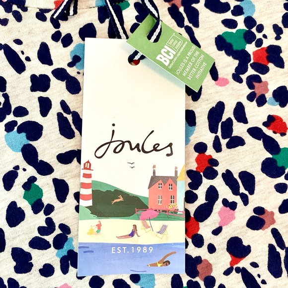 Joules Hattie Dress Multicolored Leopard US8 - Picture 3 of 10